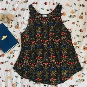 Old Navy Floral Sleeveless Blouse